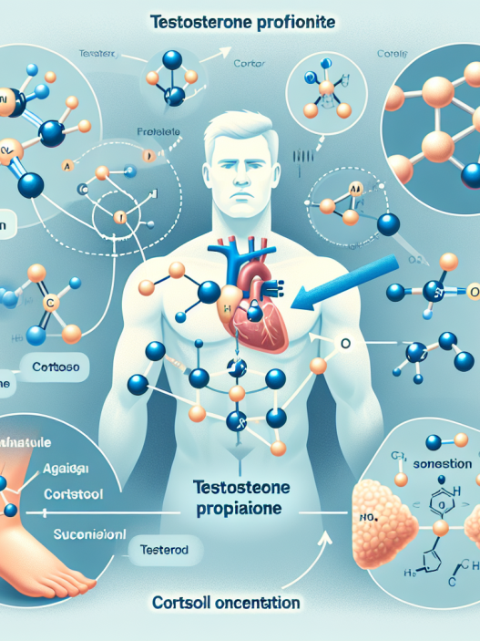 Comment le propionate de testostérone affecte-t-il la concentration de cortisol ?