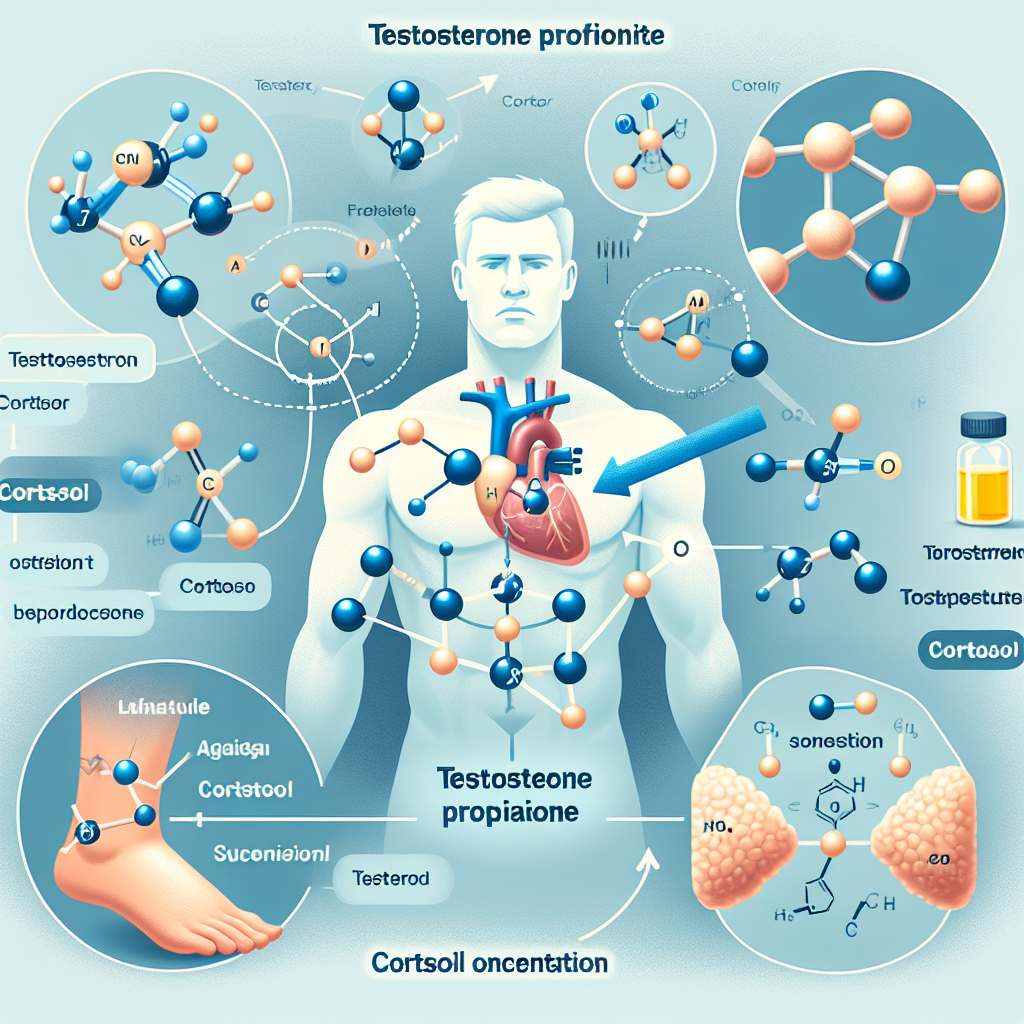 Comment le propionate de testostérone affecte-t-il la concentration de cortisol ?