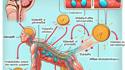 Comment le sildénafil pénètre dans le système nerveux après une heure d'effort