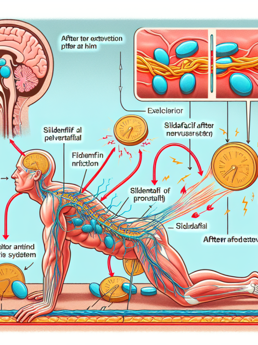 Comment le sildénafil pénètre dans le système nerveux après une heure d'effort