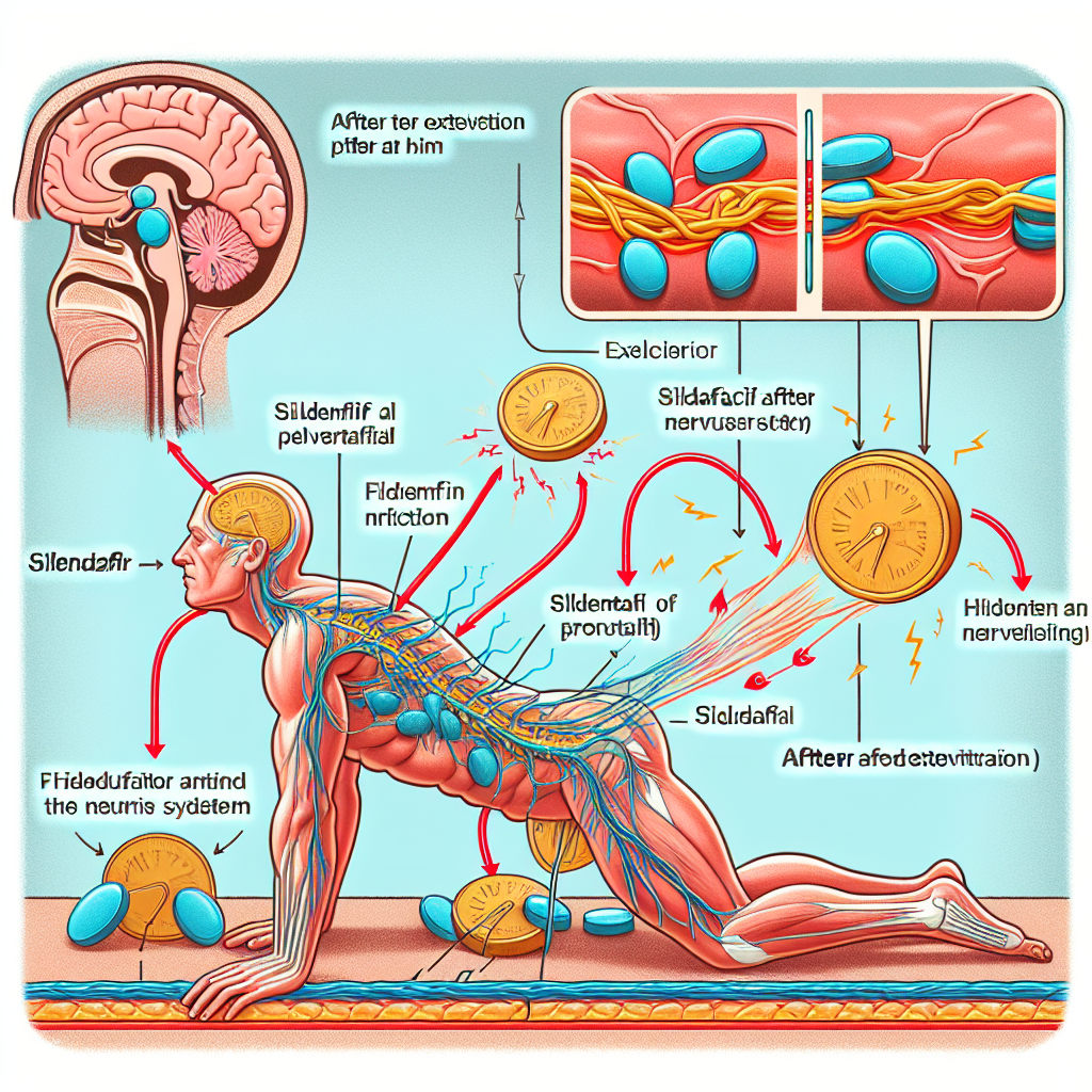 Comment le sildénafil pénètre dans le système nerveux après une heure d'effort