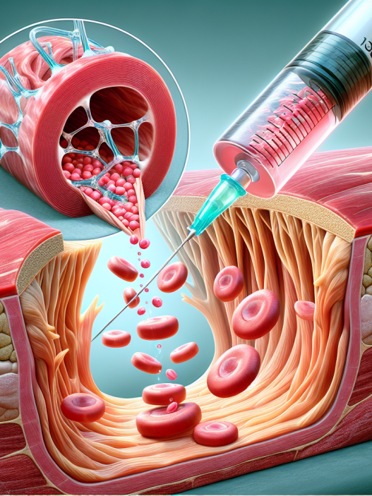 Infusion de Proviron sur les fibres de viande