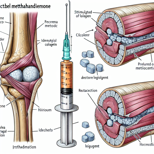 La méthandiénone injectable et son rôle dans la stimulation de la synthèse du collagène pour restaurer les ligaments