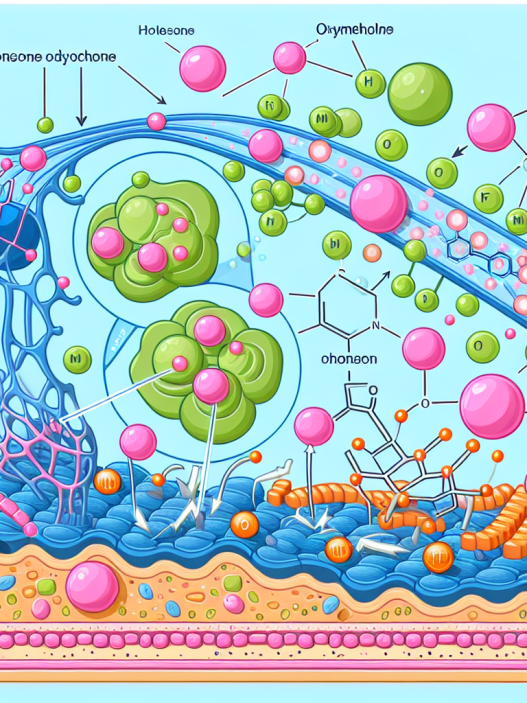 Mécanismes d'action de l'oxymétholone au niveau cellulaire dans le tissu musculaire