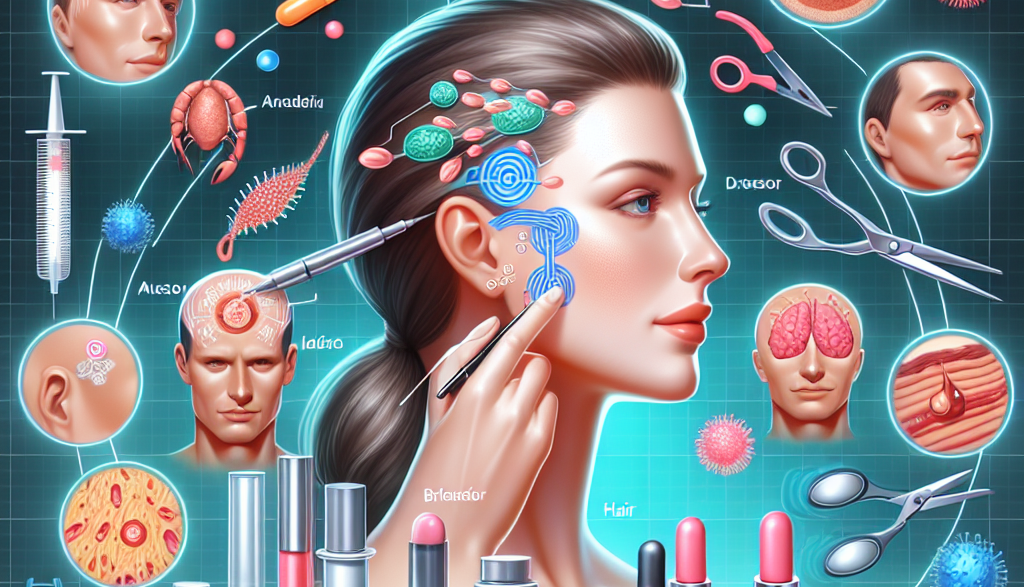 SARM et leur perfusion sur les cheveux et la peau