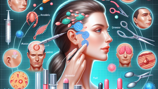 SARM et leur perfusion sur les cheveux et la peau