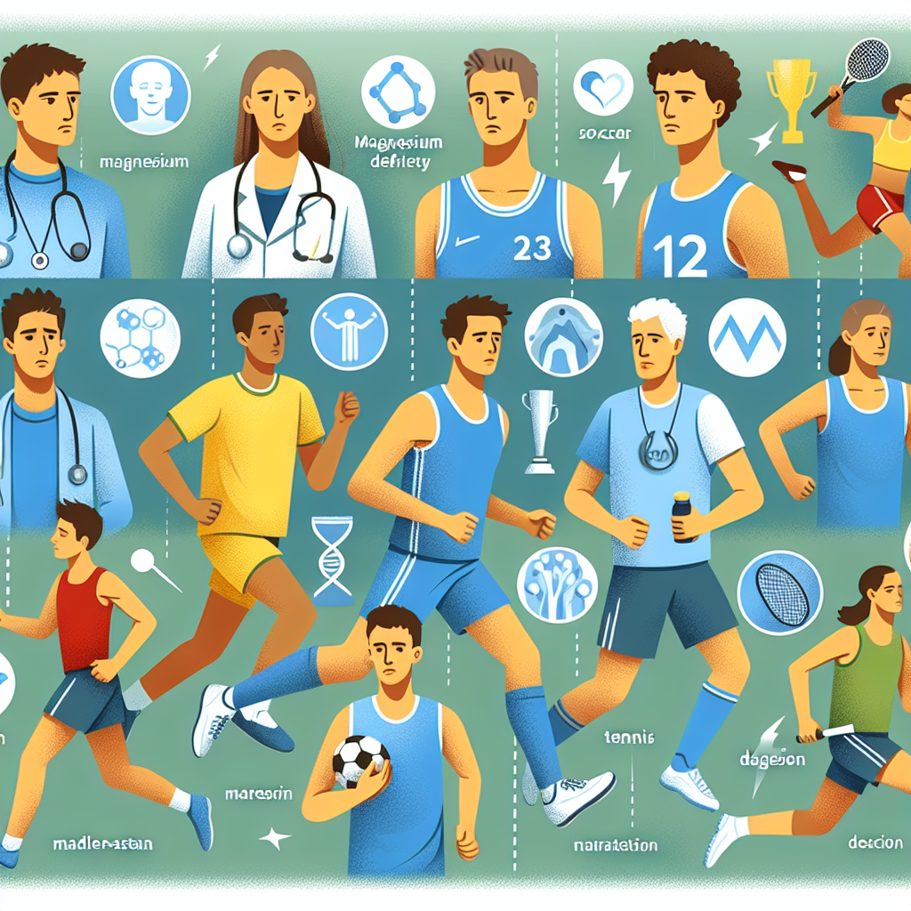 Caractéristiques de l'utilisation du magnésium chez les athlètes carencés