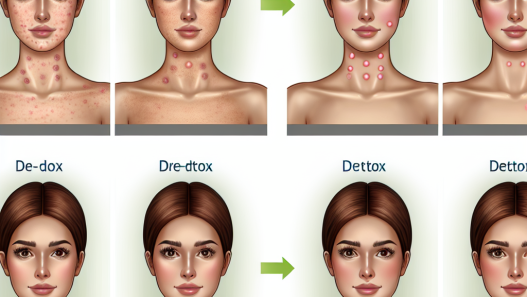 Comment la peau évolue pendant une détoxification après une cure