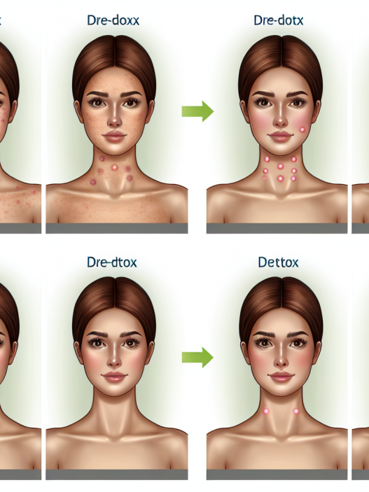 Comment la peau évolue pendant une détoxification après une cure