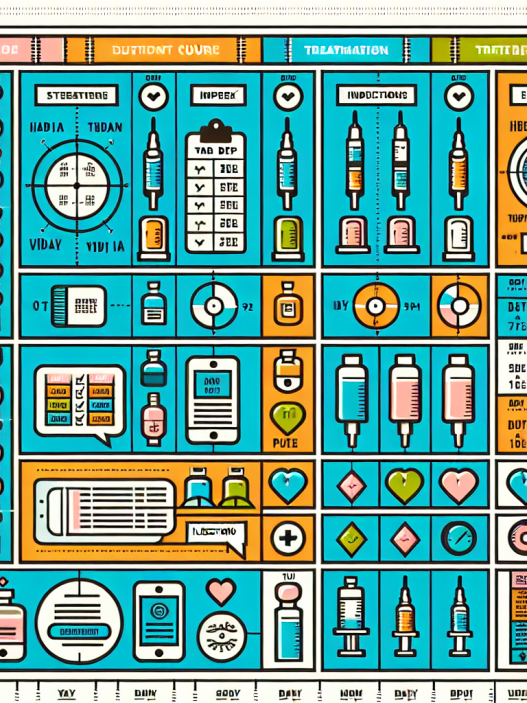 Plan d'injections hebdomadaires pour une cure type