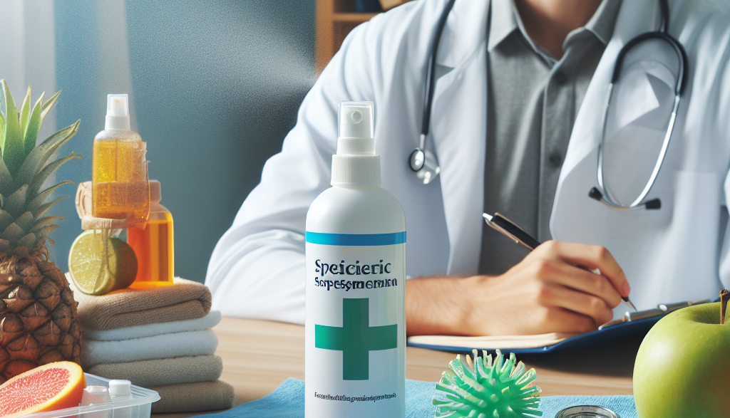 Sprays antibactériens pour la médecine du sport