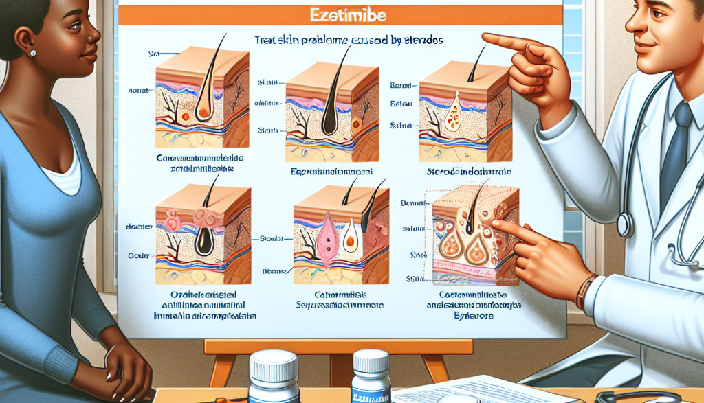 Utilisation de l'ézétimibe pour les problèmes de peau causés par les stéroïdes