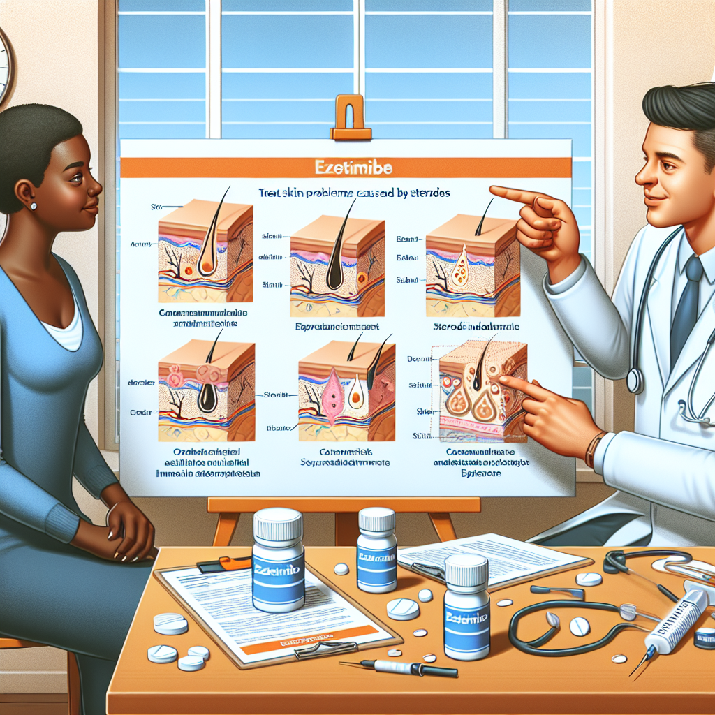 Utilisation de l'ézétimibe pour les problèmes de peau causés par les stéroïdes