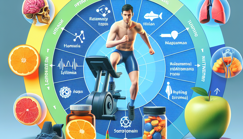 Vitamines pour la stabilisation du taux de sérotonine pendant l'effort physique