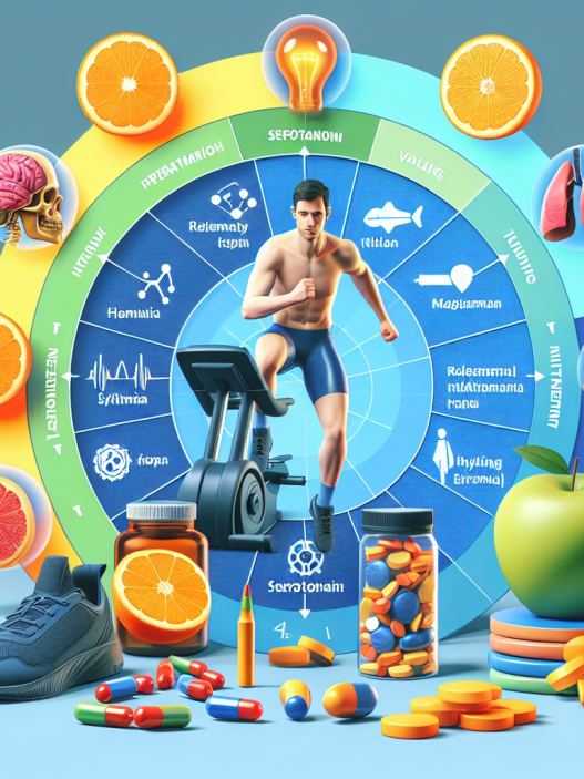 Vitamines pour la stabilisation du taux de sérotonine pendant l'effort physique